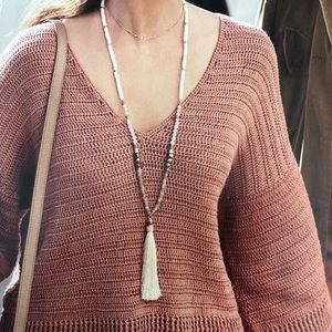 Stella & Dot Antonia Tassel Necklace
